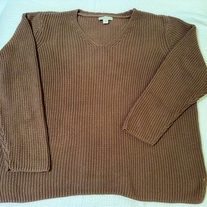 Coldwater Creek Shaker Vneck Sweater 3x EUC
